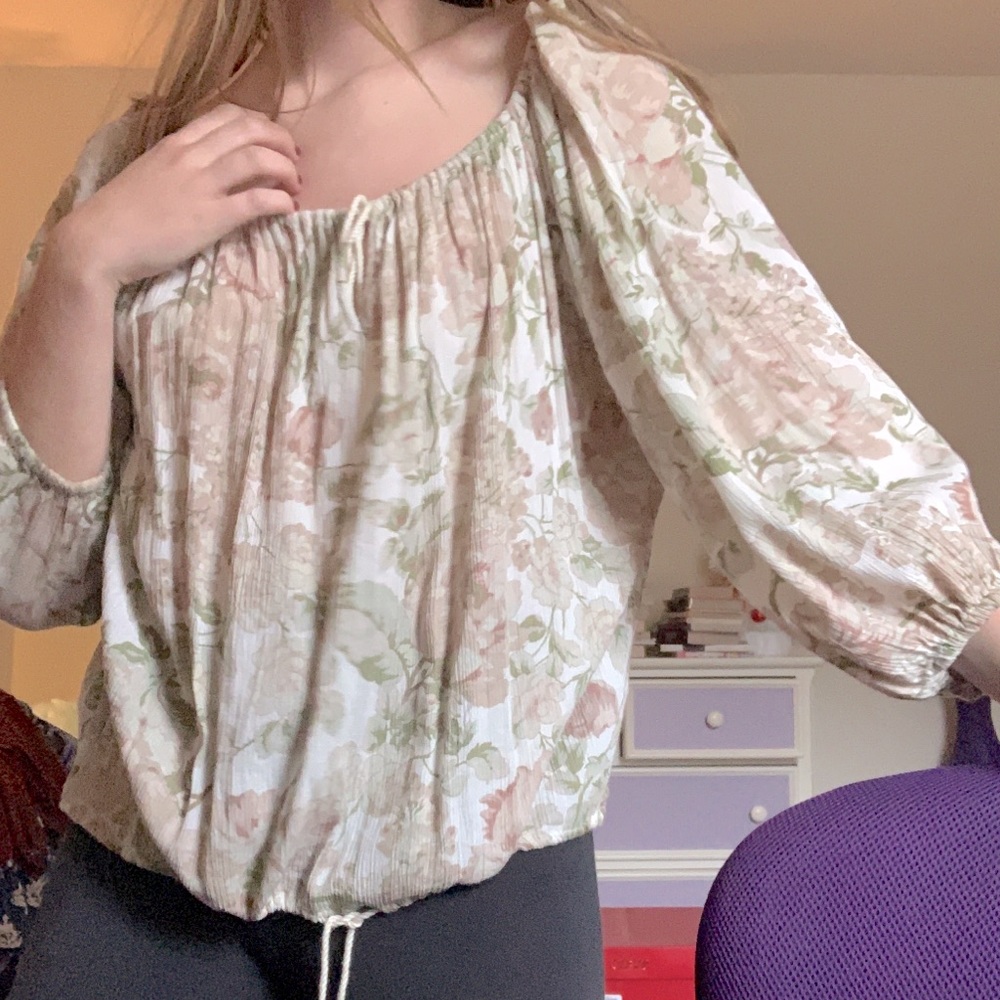 DENIM&SUPPLY FLOWERED BLOUSE